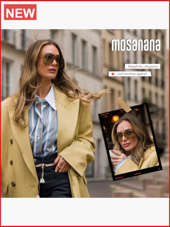 Retro Aviator Oversized Sunglasses UV400 Unisex main image 5